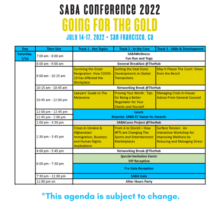 2022 Conference The South Asian Bar Association of North America